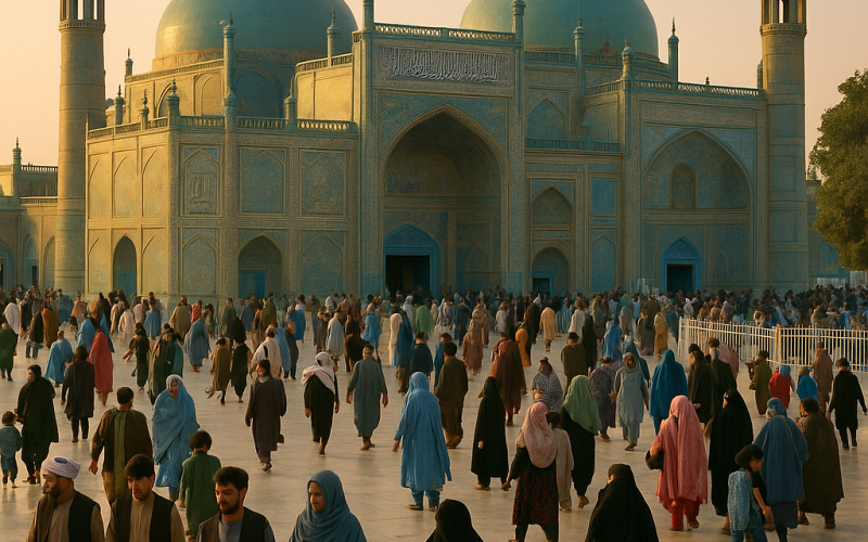 Pilgrims at Ali's Shrine